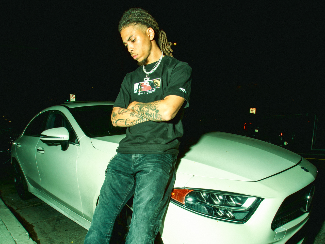 O-BLOCK BLACK TEE